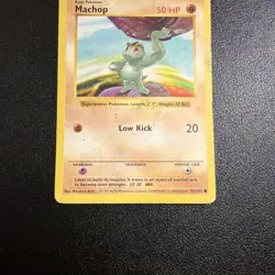 Machop [HP] - Pokemon TCG Base Set Shadowless 52/102 [Common] - Image 3