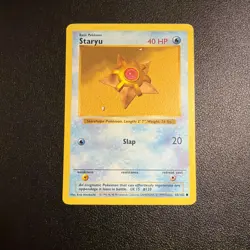 Pokemon TCG Staryu Base Set 65/102 Regular Shadowless Common MP Vintage RARE - Image 1