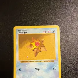 Pokemon TCG Staryu Base Set 65/102 Regular Shadowless Common MP Vintage RARE - Image 2