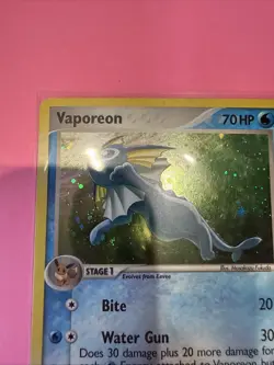 Pokemon TCG Vaporeon 6/17 POP Series 3 Holo Rare HP/DMG - Image 2