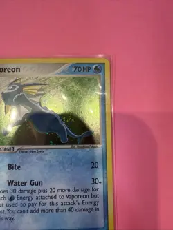 Pokemon TCG Vaporeon 6/17 POP Series 3 Holo Rare HP/DMG - Image 3
