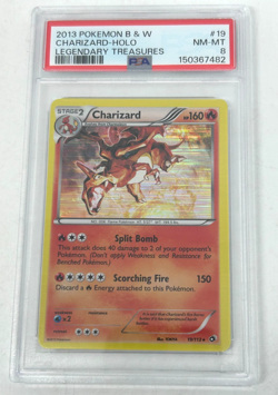 2013 Pokemon Black & White Legendary Treasures Charizard Holo PSA 8 - (N) #75F - Image 1