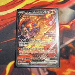 Pokemon TCG Team Rocket's Moltres EX Full Art Holo 229/182 GameStop Exclusive - Image 1