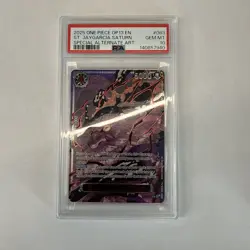 One Piece English OP-13 Red Parallel God Demon Pack Sequential PSA 10 - Image 2