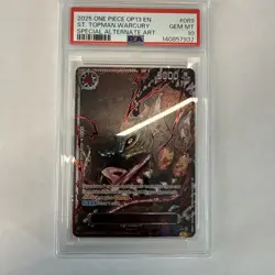 One Piece English OP-13 Red Parallel God Demon Pack Sequential PSA 10 - Image 5