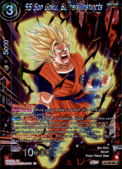 Dragon Ball Super Card Game, SS Son Goku Berserk Instincts SPR BT20-121 NM - Image 1