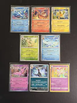 8 Eeveelution Pokemon Card Jolteon Flareon Vaporeon Leafeon Glaceon Umbreon A2 - Image 1