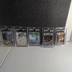 Pokemon Graded Collectible Card Game Lot JPN Standard Card Stock 5 Cards - Image 1