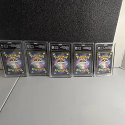 Pokemon Graded Collectible Card Game Lot JPN Standard Card Stock 5 Cards - Image 2