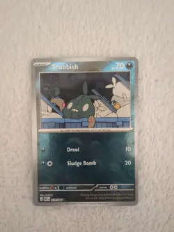 Pokemon TCG Card Trubbish 059/086 White Flare Pokeball Reverse Holo - NM - Image 1