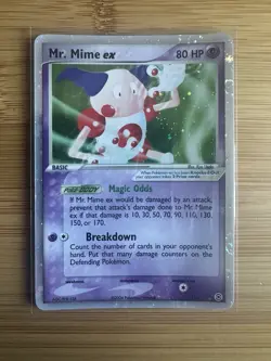 Pokemon TCG Mr Mime EX Holo Card 110/112 & Pokemon Plusle EX 69/101 Holo - Image 1