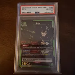 Union Arena UE08BT/BCV-1-046 Asta SR Black Clover TCG Card Near Mint Psa - Image 1