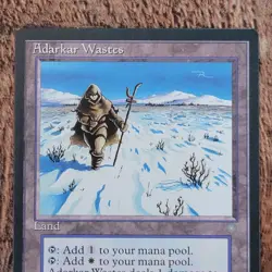 NM Adarkar Wastes 326 351 Rare Ice Age 1995 Land Trading Card TCG Magic MTG - Image 1