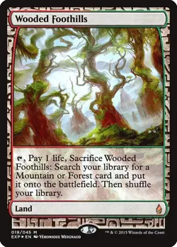 Wooded Foothills ZENDIKAR EXPEDITIONS Mythic Foil #19 - Image 1