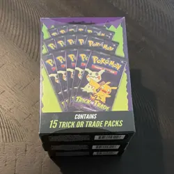 2023 Pokemon Trick or Trade 15 Packs Each sealed - Image 1