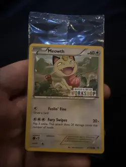 Meowth 67/108 Pokemon XY Roaring Skies Build A Bear Promo Sealed - Image 1