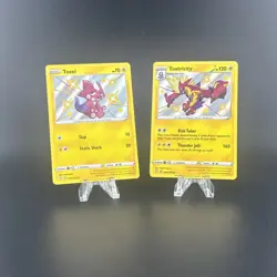 Pokemon Toxel And Toxtricity Shiny Holo Rare Shining Fates Shiny Vault Set - Image 1