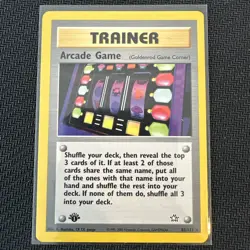 Pokemon Card 1st Edition Neo Genesis Arcade Game 83/111 Rare - Image 1