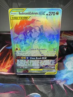 2019 Reshiram & zekrokm GX secret from Cosmic Eclipse - 259/236 Pokemon - Image 1
