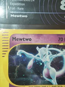 2002 Pokemon Mewtwo 20/165 Expedition Holo Card Ai Grading 8.5 No Bgs Psa 8 9 - Image 3
