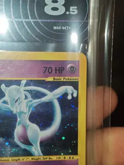 2002 Pokemon Mewtwo 20/165 Expedition Holo Card Ai Grading 8.5 No Bgs Psa 8 9 - Image 4