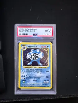 1999 Pokemon Game #13 Poliwrath-Holo PSA 8 - Image 1