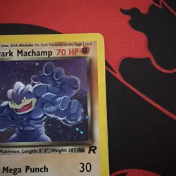 Dark Machamp 10/82 Holo Team Rocket Pokemon TCG Card - Image 4