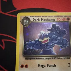 Dark Machamp 10/82 Holo Team Rocket Pokemon TCG Card - Image 5