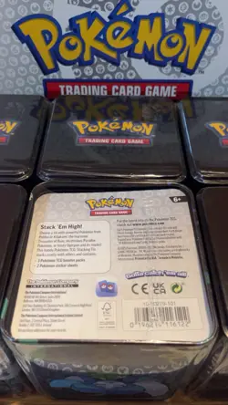 Pokemon TCG Tins Factory Sealed Lot Of 6 Boxes With Store Display Case NEW! - Image 3
