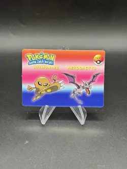 Omanyte Omastar Holo Pokemon Vintage Pocket Monsters Vending Prism Sticker 1229 - Image 2