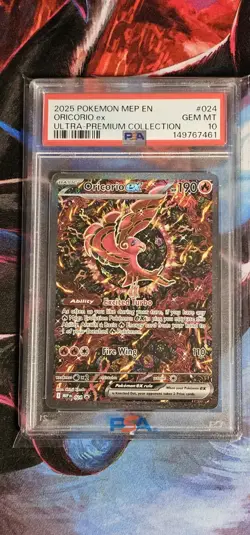 2025 POKEMON MEP PROMO ULTRA-PREMIUM COLLECTION #024 ORICORIO EX PSA 10 - Image 1
