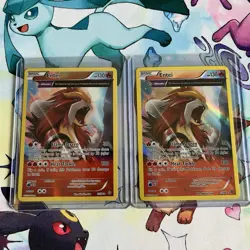 2015 Pokemon Ancient Origins Entei 15/98 Holo + Reverse LP - Image 1