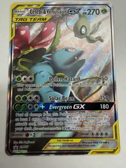 Celebi & Venusaur GX TAG TEAM #SM167 Pokemon Black Star Promo 2019 NM Must See ! - Image 1