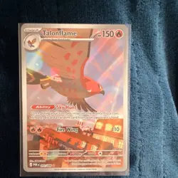 Pokemon Talonflame Stage 2 Rare Holo Fire 150HP 110 Attack 091/088 POR English - Image 1