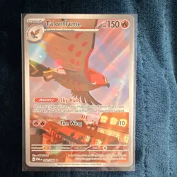 Pokemon Talonflame Stage 2 Rare Holo Fire 150HP 110 Attack 091/088 POR English - Image 2