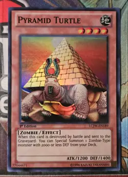 3x Yu-Gi-Oh! TCG Pyramid Turtle LCJW-EN189 1st Edition Super Rare - Image 2