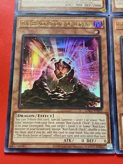 3x The Black Stone Of Legend + 3x Red-Eyes Soul | NM | Ultra Rares | YuGiOh! - Image 3
