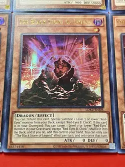 3x The Black Stone Of Legend + 3x Red-Eyes Soul | NM | Ultra Rares | YuGiOh! - Image 5