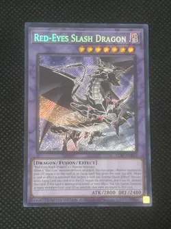 Red-Eyes Slash Dragon LDS1-EN014 Secret Rare Yu-Gi-Oh! TCG Card - Image 1