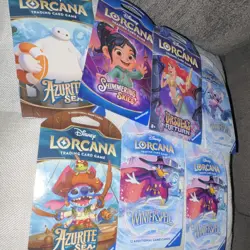 Disney Lorcana Booster Packs-Various Collections! Total 7 Sealed Packs! - Image 2