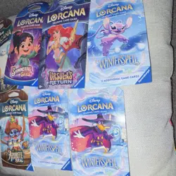 Disney Lorcana Booster Packs-Various Collections! Total 7 Sealed Packs! - Image 3