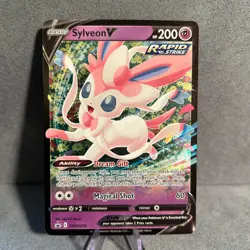 Sylveon V SWSH202 Holo Sword & Shield Promo Pokemon NM - Image 1