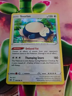 Pokemon TCG Snorlax Holo Rare 143/196 NM - Image 1