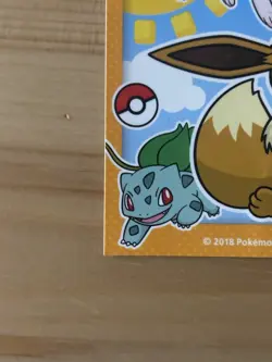 Pikachu Eevee Mew Pokemon Center Sticker Limited Pokemon Japanese Seal Rare Used - Image 4