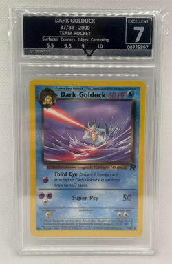 Pokemon Team Rocket 2000 Dark Golduck 37/82 (English) - Get Graded Excellent 7 - Image 1