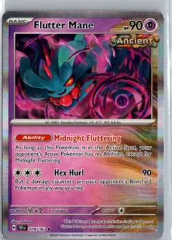 Pokemon Flutter Mane SV05: Temporal Forces Rare #078/162 - Image 1