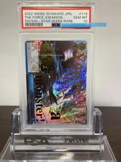Weiss Schwarz Star Wars Force Awakens PSA10 Foil Card - Image 1