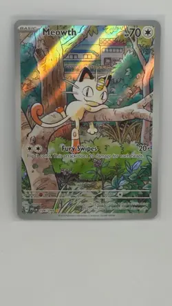 Meowth Phantasmal Flames SV #106/094 Illustration Rare Holo 2025 Pokemon - Image 1