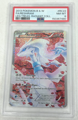 2013 Pokemon Black & White Legendary Treasures Reshiram #RC22 PSA 8 - (N) #75G - Image 1