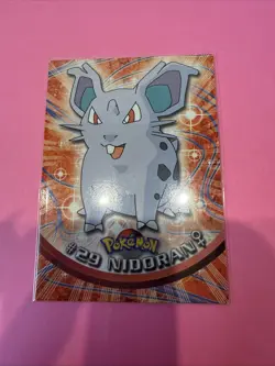 1999 Pokemon Topps Series 1 #29 Nidoran 2nd Print Blue Logo - LP/MP - Image 1